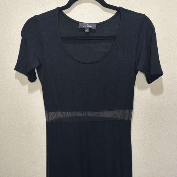 Lulus Lulu’s Black Sheer Mesh Cutout Maxi Dress - Picture 3 of 7